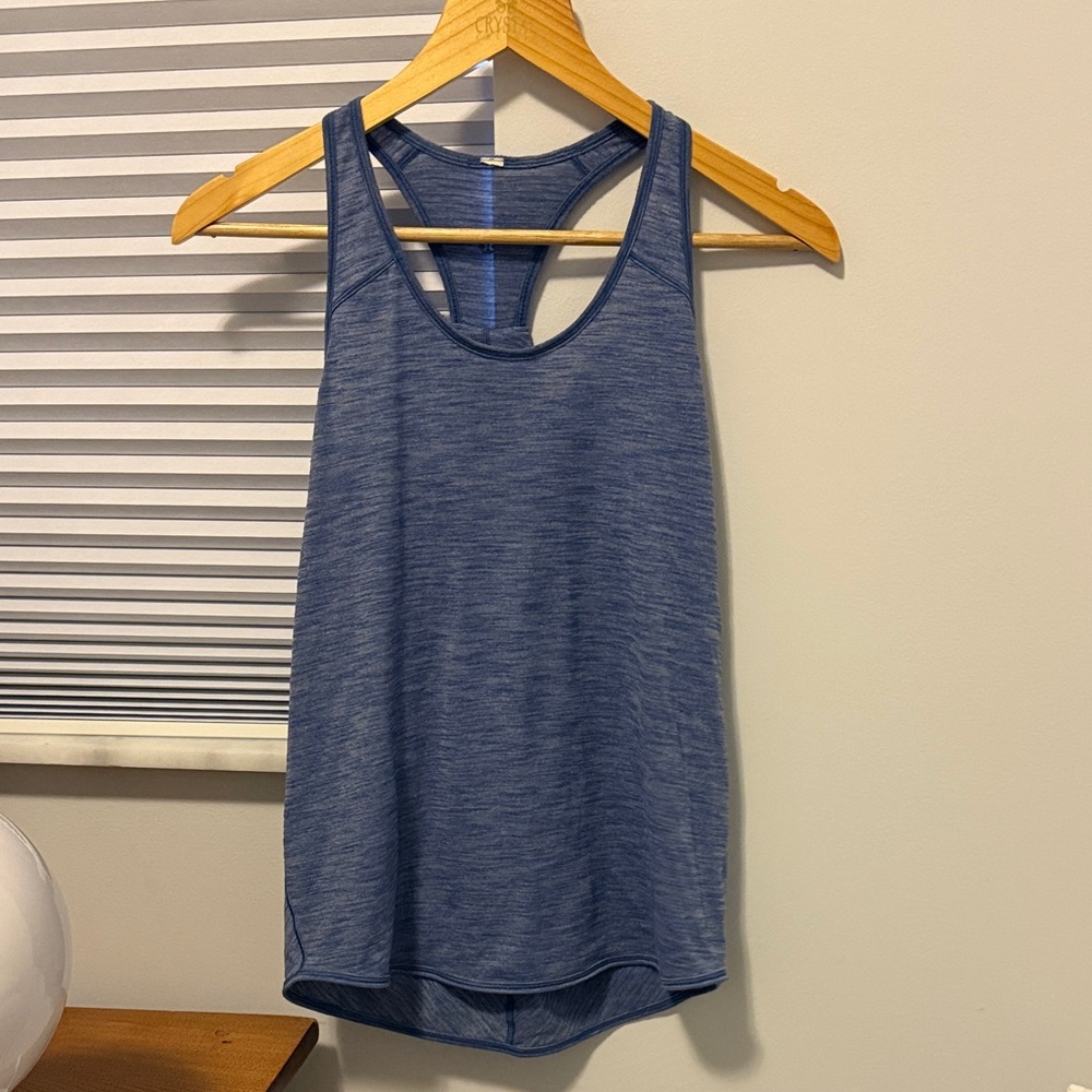 lululemon athletica Heathered Blue Tank Top size 4